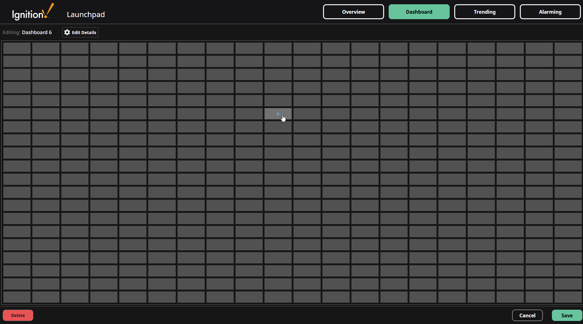 Dashboard Click Grid