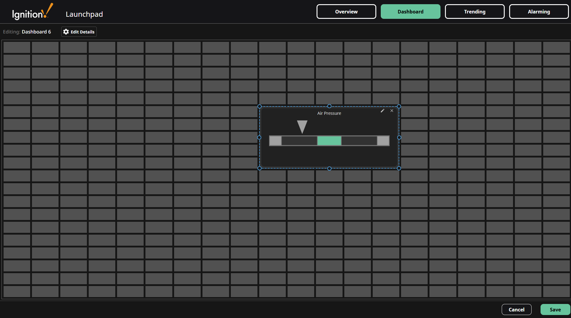 Dashboard Widget Saved